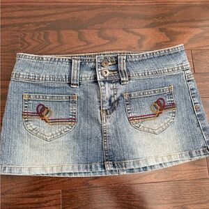 BONGO Blue Denim Mini Skirt